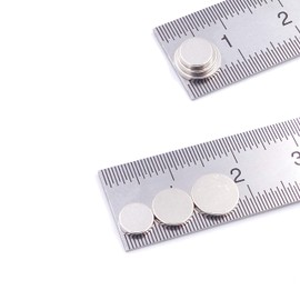 Brudazon 15 Mini Disc Magnets Set 5 x 1 mm + 6 x 1 mm + 7 x 1 mm N52 Strongest Level Neodymium Magnets Ultra Strong Power Magnet for Model Making Crafts Magnetic Disc Extra Strong