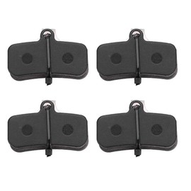 Alomejor Frenos de Disco para Bicicleta,Alta Durabilidad y Alto Rendimiento,Pastillas Semi Metal,4 Pares Resina Metal,for Ciclistas Profesionales Aficionados Montaña Ciudad Viajes Largos