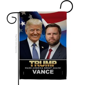 American Made Flag Trump Vance Flag Yard Sign Wall Deor for Home Door Room Porch Patio Tapestry Rally Shooting 2024 President 47 MAGA Poster Outdoor Patriotic Decorations, Republican Gifts Made In USA