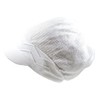 100% Cotton Rasta Dreadlock Wave Beanie Visor (White)
