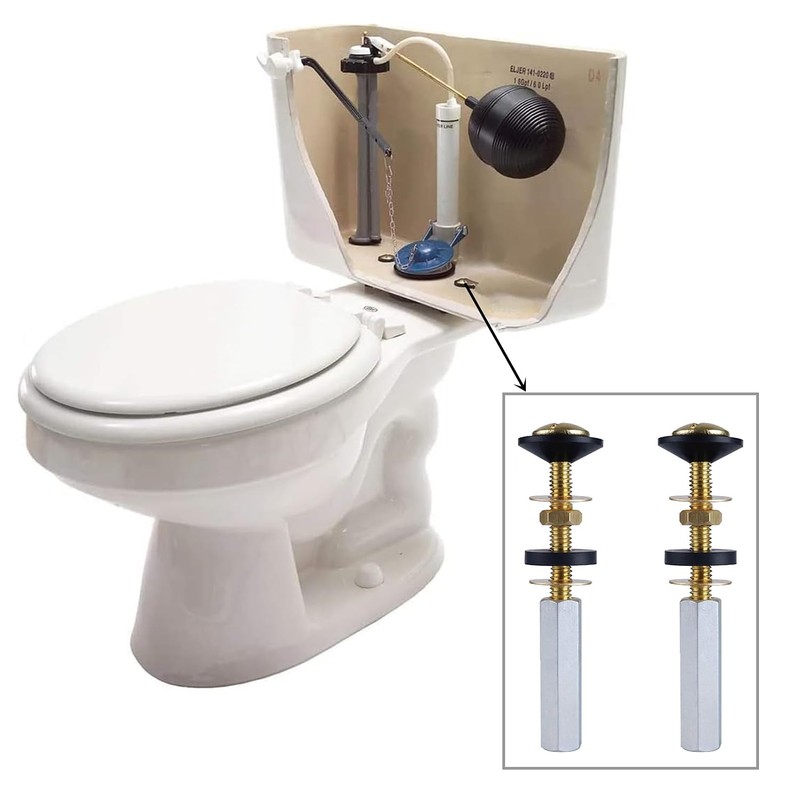 2 Pack Universal Toilet Tank to Bowl Bolt Kits, antfees