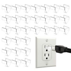 30PCS 3 Prong Loose Outlet Fix Plug, Socket Outlet Tightener Insert, Electrical Multi Outlets Extender Prevent Loose, Fix Loose Socket Outlet Plug, Won't Easily Fall Out Cut Off Electricity