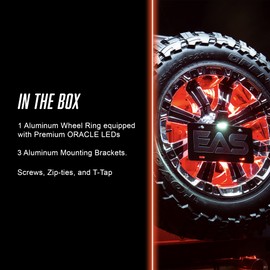 ORACLE LIGHTING LED Wheel Ring Tail Light – (Red) Illuminated Spare Tire Third Brake Light