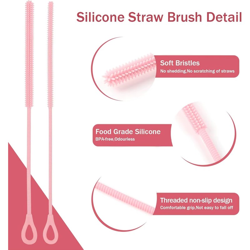 Silicone Straw Cleaning Brush – Flexible 6 mm (0.24 in)