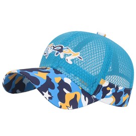 One Limitation CP466 Hat, English Letters, Colorful, Lightweight, Mesh Cap, Sports, Kids, Boys, Girls, blue (sky blue)
