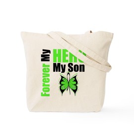 CafePress Lymphoma Hero Son Tote Bag Reusable Natural Beige Canvas Shopping Bag