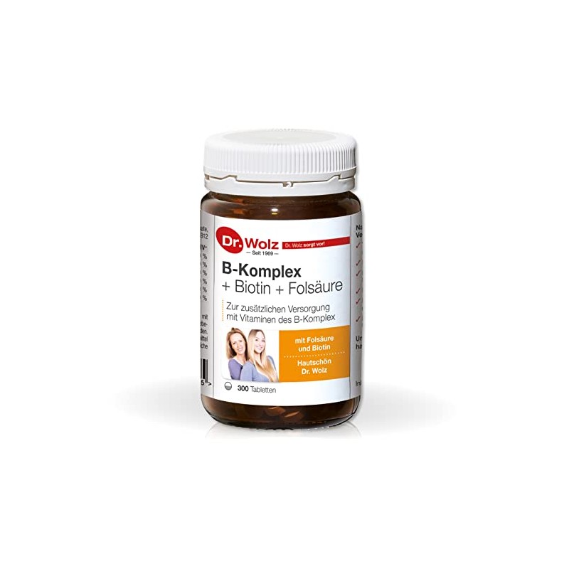 B-Komplex + Biotin + Folsäure Hefetabletten | B-Vitamine | 300