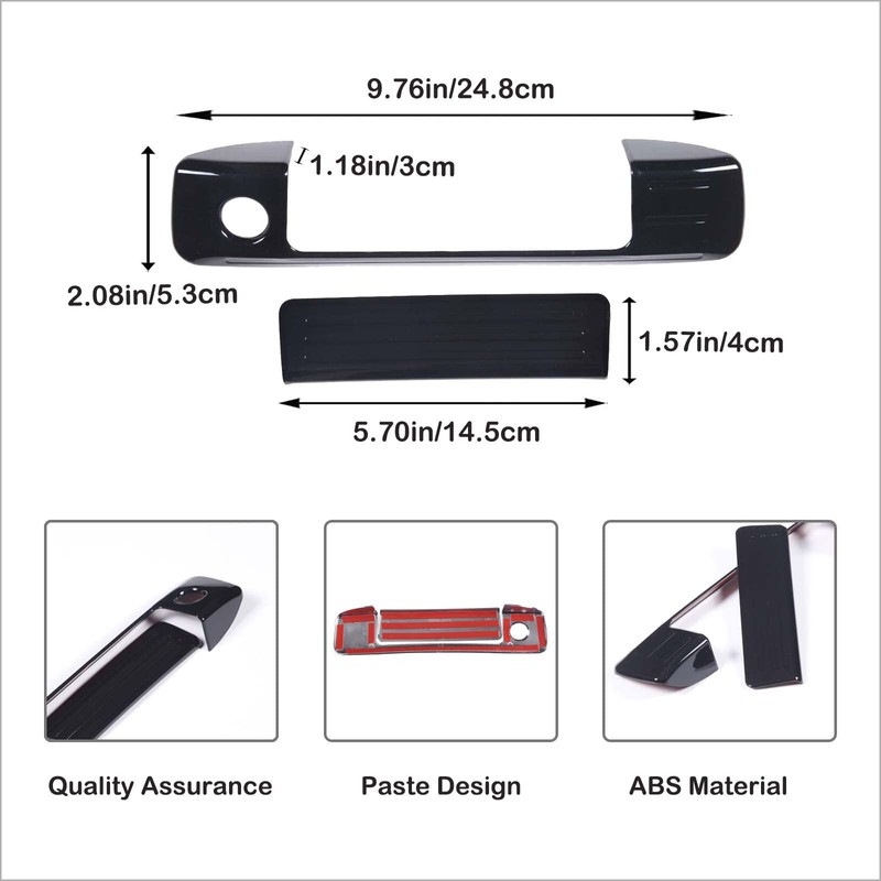 Aunginsy Car Tailgate Handle Cover Kit Compatible with Ford Maverick