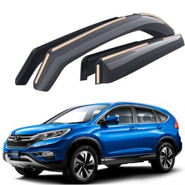 Goodyear Shatterproof in-Channel Window Deflectors for Honda CR-V (CRV) 2012-2016, Rain Guards, Window Visors for Cars, Vent Deflector, Car Accessories, 4 pcs - GY007745