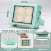 MAYDENG LED Solar Work Light 100W Portable Job Site Rechargeable