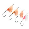 Prime Lures Weighted Fishing Spinners Real Silver (Orange, Silver, Chartreuse,