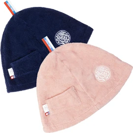 SAUNA VIBES Sauna Hat, Set of 2 Colors, Popular with Women, Prevents Blurring of Hair, Prevents Damaging of Hair, Imabari Towel, Key Pocket, Men's, Women's, Sauna Vibes, navy/pink