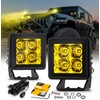 Auxbeam 2 Inch LED Pod Lights Amber Fog Light Off