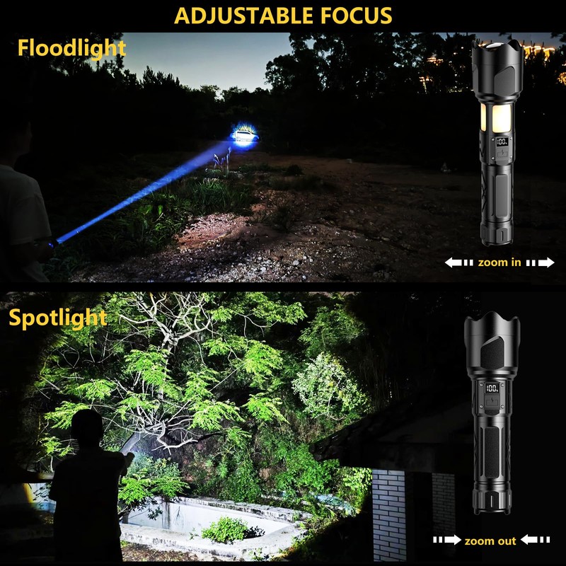 Led Torch with Camping Light 30000 High Lumens,7 Lighting Modes