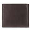 CINQUE Men's Black Plain Polyester Minimalist Slim Wallet with Key