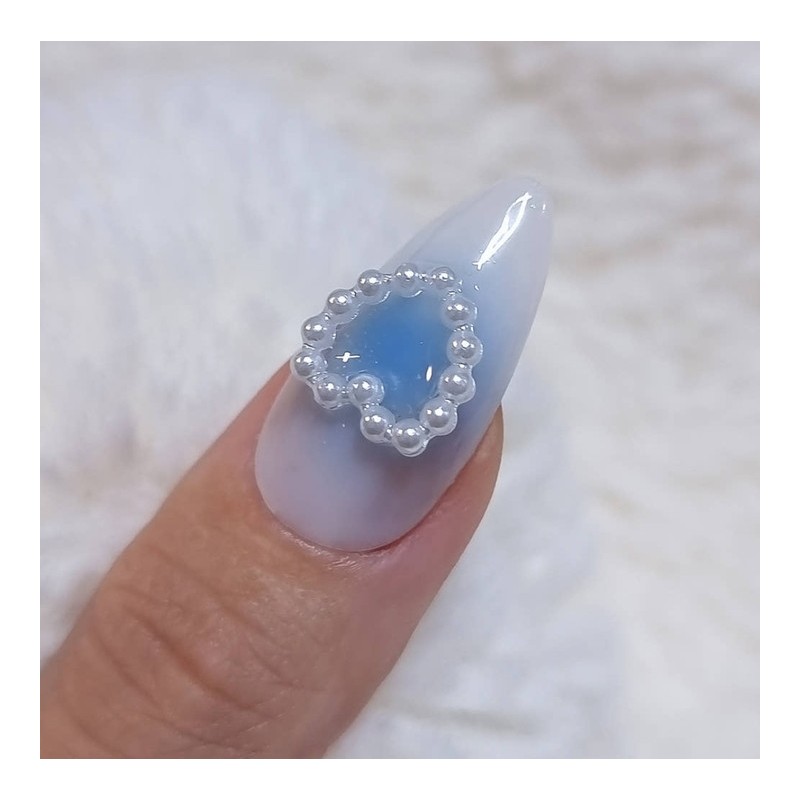 Blue Cheek Handmade Nail Tips - Ballerina / 블루치크 수제네일팁