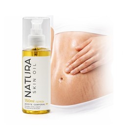 Aceite Corporal Anti Estrías y Cicatrices Skin Care Reafirmante, No es Grasoso, Hidrata y Nutre Profundamente -Natura Skin Oil 150ml.