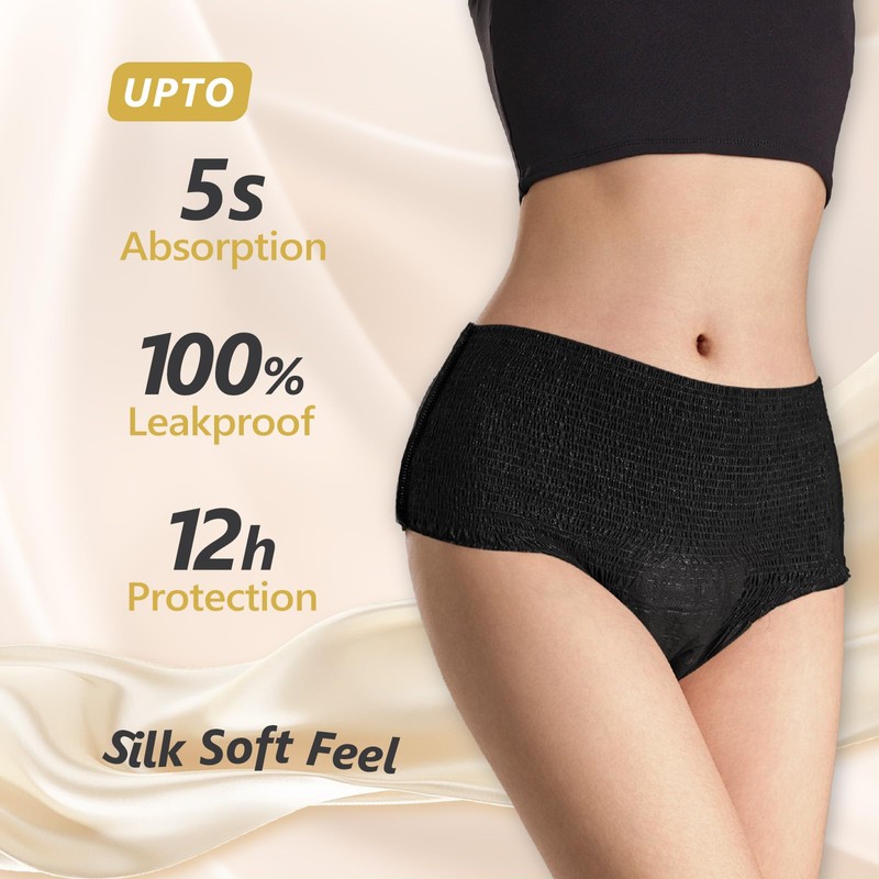 MOLLIS Disposable Period Underwear for Women, Postpartum Panties, Maternity Knickers