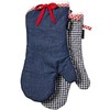 Ladelle Oven Mitt Anneliese 17x33cm 2 Pieces, Cotton, Multi-Colour, 17