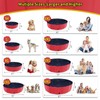 CACSPS Foldable Dog Pool, 71" x 14" Large Kiddie Pool