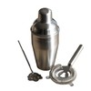 3 Piece Cocktail Shaker Set Kit Stirrer & Strainer Stainless