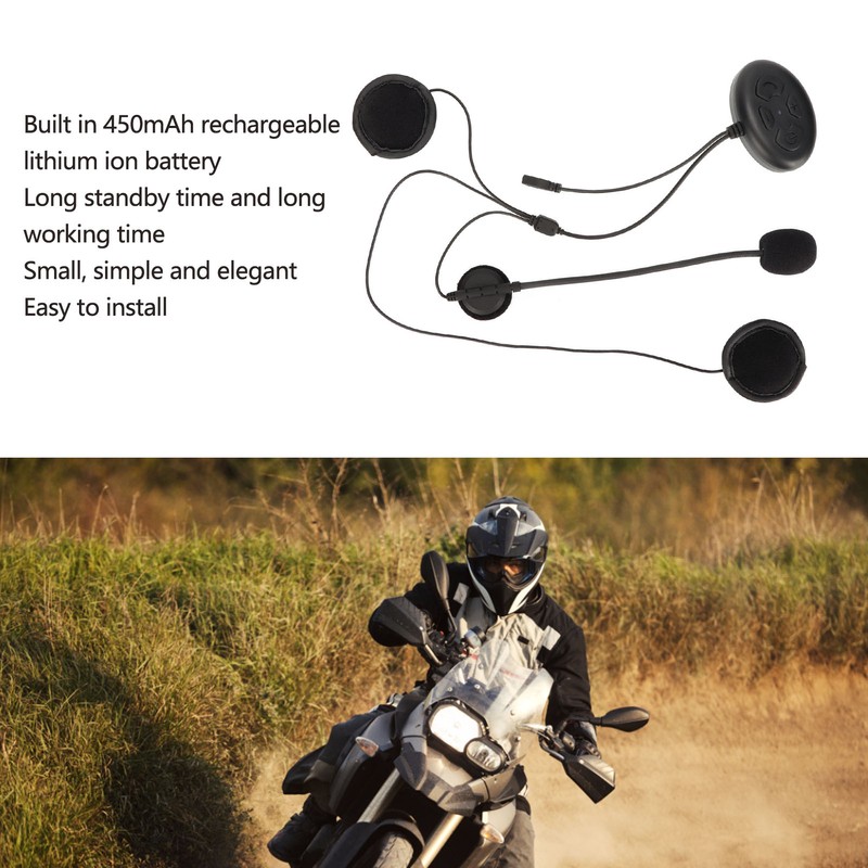 Helmet Bluetooth Headset Clear Calling Motorcycle Helmet Headphones with Microphone