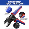 Crimping Tool Set, Ratchet Wire Crimper Tool For Heat Shrink,
