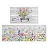 Twyt decor Spring Kitchen Rug Set of 2,Non-Slip Washable Kitchen