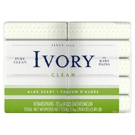Ivory Bar Soap, Bath Size, Aloe 10 ea (Pack of 3)