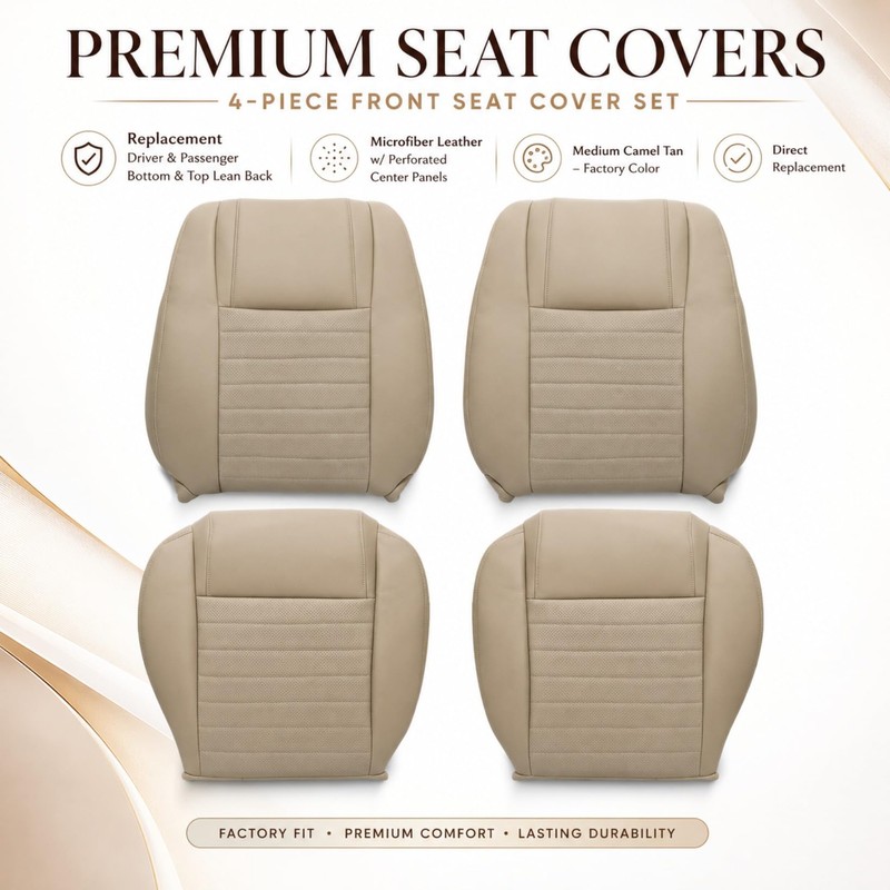 NLQR Tan Driver & Passenger Side Bottom & Top Lean