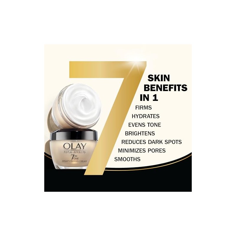 Olay Total Effects Anti-Aging Night Firming Cream & Face Moisturizer,