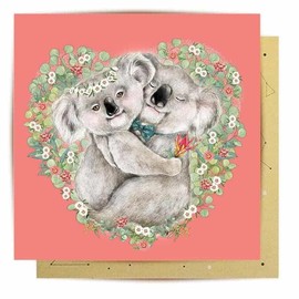La La Land Greeting Card Koala Hugs