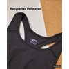 Snocks Women's Recycled Polyester Sports Bra Black Size XS-XL Medium