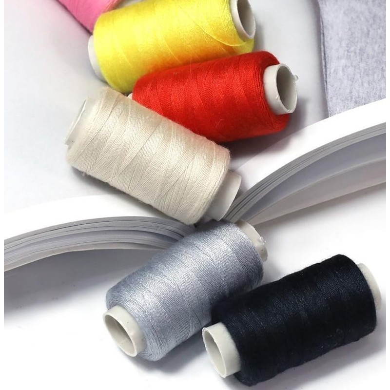 12 Pcs Bobbins Sewing Thread kit for Hand and Machine