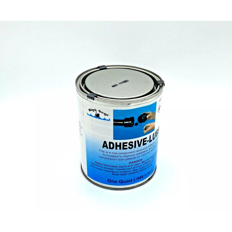 BLACK SWAN 04080 Adhesive-Lube Liquid Neoprene Adhesive Lubricant, 1 Qt