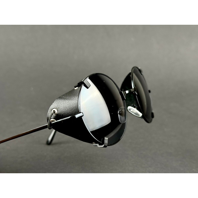 Black Removable Sunglasses Side Protector Leather Side Protector to Protect