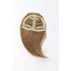 Hair Piece Clip in Bangs Fringe synthetic fiber dark blond