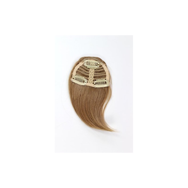 Hair Piece Clip in Bangs Fringe synthetic fiber dark blond