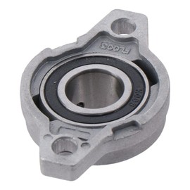 SHUATI 2pcs Pillow Block Bearing,Zinc Alloy Self Aligning Pillow Block Flange Bearing,Durable Zinc Alloy Flange Block Bearing(KFL003-17mm)