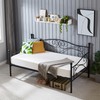 VECELO Twin Size Daybed Frame Metal Steel Slat Support with
