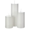 Shihanee White Pillar Candles and Glass Cylinder Vases Clear Cylinder