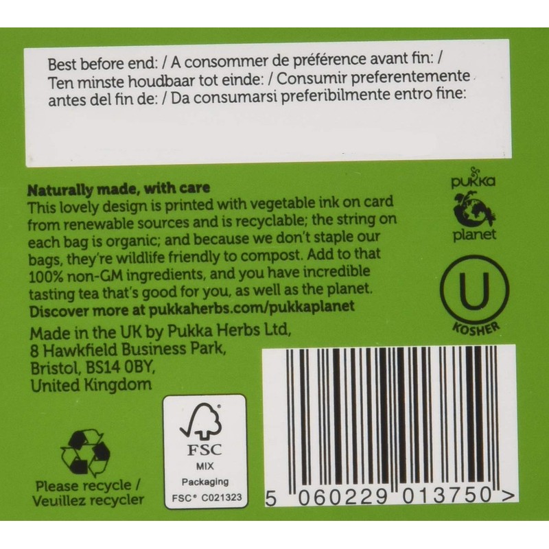 Pukka Teas Three Mint Tea, 20 Tea Bags