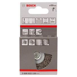 Bosch Professional 2608622120 Stainless Steel 0.2 mm Corrugated Wire Brush Disc, 0 V, Silver, 50 mm