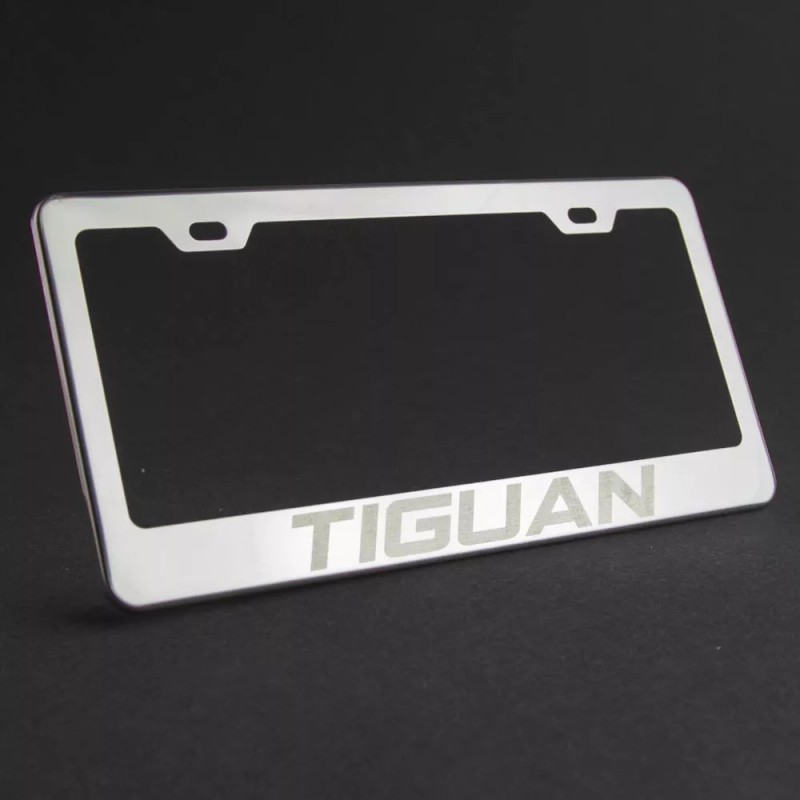 KA Depot One Tiguan Laser Engraved Stainless Steel License Plate
