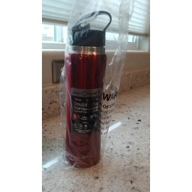 Red Green Canteen Brand Water Bottle Red/Green 25 oz  NEW! Keeps drink cold 24 hours