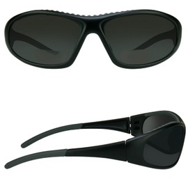 Motorcycle Bifocal Sunglasses 2.00 Rubber Cushion Padded with Polycarbonate Safety Smoke Lenses. Zorst-smk-20