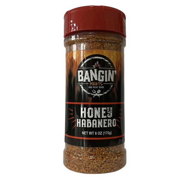 BanginMeats Honey HABANERO Rub condimento (6 oz)
