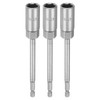 sourcing map 3pcs Nut Driver Drill Bit 14mm Metric Impact