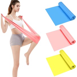 Bandas Resistencia, Bandas Elásticas Profesionales Largas Sin Látex, Bandas Ejercicio,paraFisioterapia,Pilates,Rehabilitación, Entrenamientos en Casa O en El Gimnasio, Entre uego bandas resistencia