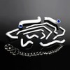 PIT66 Silicone Radiator Hose Kit,Compatible with 2002-2007 Impreza WRX GDA/GGA